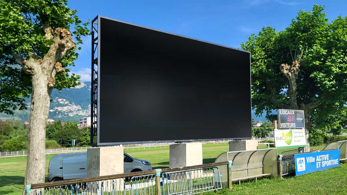 Installation écran géant LED – Aix-les-Bains